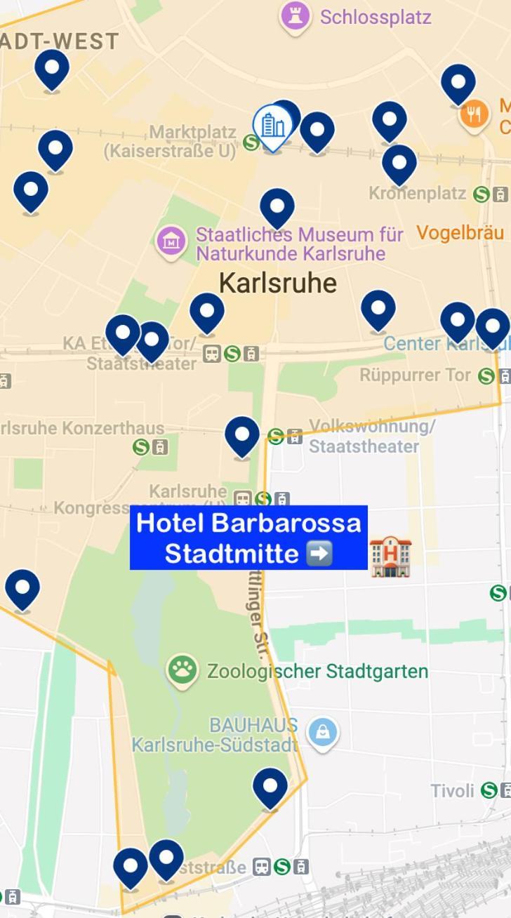 Hotel Barbarossa Karlsruhe Stadtmitte Luaran gambar